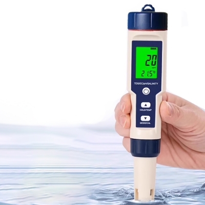Фото: Многофункциональный тестер качества воды PureTester 5 в 1 (PH, EC, TEMP, SALT, TDS)-8 Многофункциональный тестер качества воды PureTester 5 в 1 (PH, EC, TEMP, SALT, TDS)-8